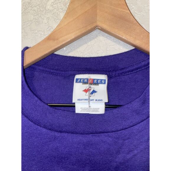 Vintage Lady Elks Shirt BPOE 463 Deer Tee Jerzees HOLE XL X-Large 90s VTG - Picture 6 of 9